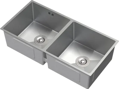 Obrázok produktu pre Dvojdrez ML-Design s odtokovou a prepadovou súpravou, strieborný, nerezová oceľ
