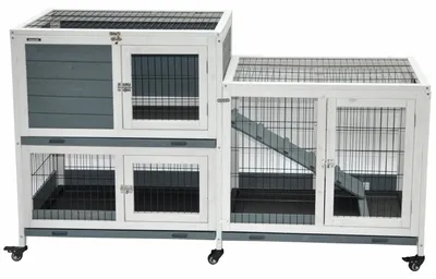 Produktbild von Indoor Kleintierstall Leo 146 x 89 cm grau