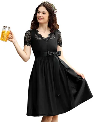 Produktbild von Dirndl 3-teilig mit Spitzenbluse, elegante Tracht fš¹r