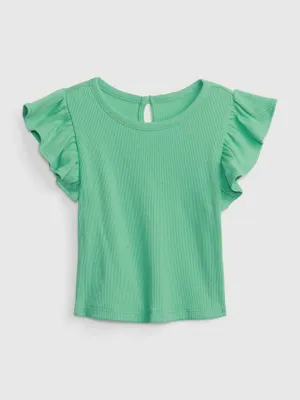 Produktbild von GAP Kinder-T-Shirt mit Rüschen, Größe 18-24 Monate