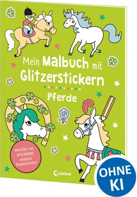 Produktbild von Mein Malbuch mit Glitzerstickern - Pferde
