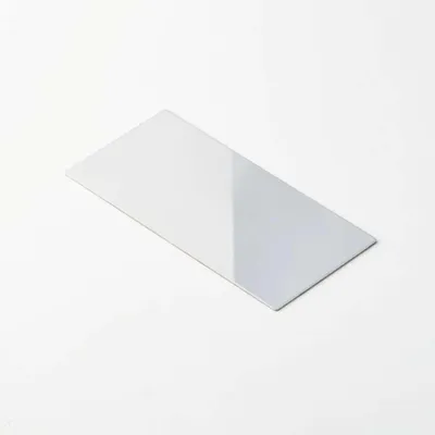 Produktbild von Hochwertiger brillanter unzerbrechlicher Edelstahl-Oberflächenspiegel 111 x 55 mm