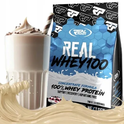 Immagine prodotto di Real Pharm Concentrato di proteine del siero di latte WPC 2000 g di proteine in polvere, gusto: CIOCCOLATO BIANCO