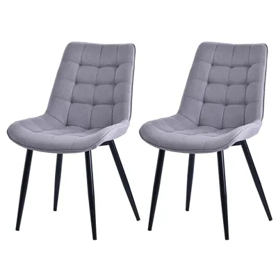 Image de HOMAVO Chaises de salle à manger (lot de 2) | Chaise de salle à manger, chaise de bureau, tabouret, chaise de bureau