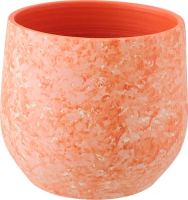 Produktbild von J-Line Übertopf Keramik Orange/Weiß Large