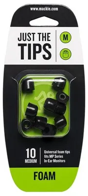 Image de Bouchons d'oreille Mackie pour écouteurs intra-auriculaires, taille M