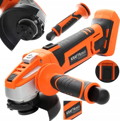 Zdjęcie produktu dla Szlifierka Kątowa Akumulatorowa Kątówka 115Mm 18V 7500Rpm Kraft&Dele Kd1771