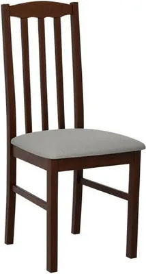 Immagine prodotto di Sedia da pranzo imbottita EDON 12 - noce / grigio