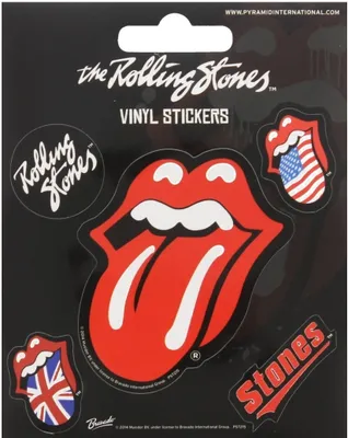Produktbild von The Rolling Stones - Lips - nálepka, vinyl 5-Pack BS2327 (jedna veľkosť) (červená/modrá/čierna)