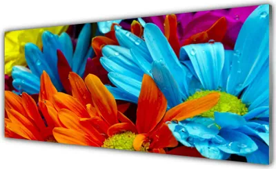 Produktbild von Acrylglasbilder 125x50 Wandbild Druck Blumen Pflanzen