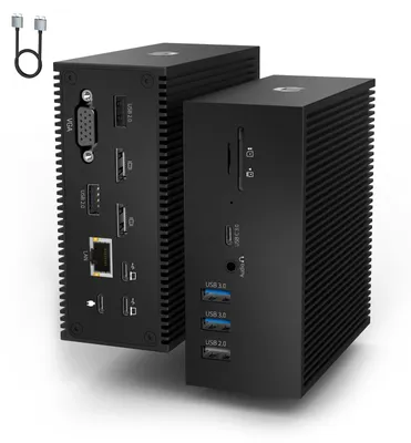 Obrázek produktu pro Dokovací stanice USB-C pro dva monitory, 16-v-1 trojité připojení displejů přes USB-C