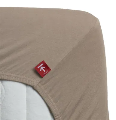 Produktbild von Beddinghouse Spannbettlaken BH Jersey Stretch HL_Taupe_UV_UV_160x200/220 160 x 200/220 cm, Pocket depth: 40 cm 1 Spannbettlaken