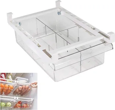 Obrázok produktu pre Priehľadná chladnička so zásuvkami na ovocie a zeleninu
