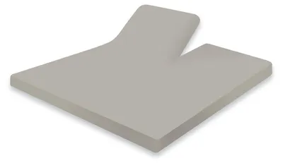 Produktbild von Eleganzzz Split-Topper-Spannbetttuch Jersey Stretch – Taupe  – 160x200  – 2-teilig & dehnbar