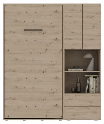 Obrázek produktu pro Sada SMARTBett M3 – skládací postel 100 x 200 a skříň STA.2.0017 Dub divoký