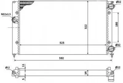 Produktbild von NRF Kühler, Motorkühlung  529501