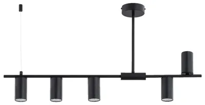 Immagine prodotto di Lampada a sospensione URANOS nera 5xGU10x10W in metallo, dimensioni: 43x85x10 cm, IP20, Alfa