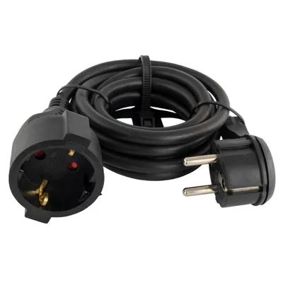 Produktbild von PROTEC.class Schutzkontakt-Flachstecker PSKFL2s H05VV-F schwarz