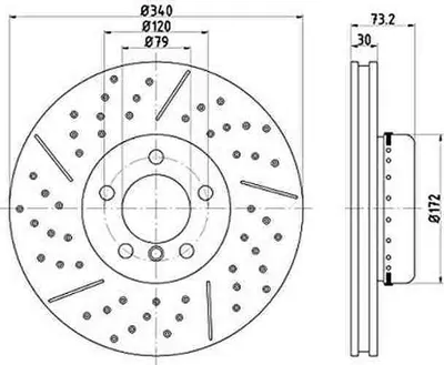 Produktbild von TEXTAR Bremsscheibe Artikel: 92265025