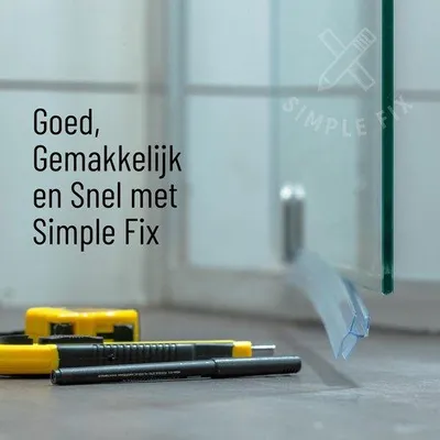 Produktbild von Duschleisten-Dichtlippe 80 cm für Duschkabine, transparente Silikon-Lekdorpel für 4/5/6 mm Glasstärke