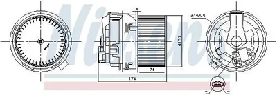 Produktbild von NISSENS 87591 Innenraumgebläse