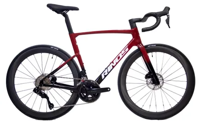 Produktbild von RINOS Carbon Rennrad Odin6.1 Shimano 105 Di2 mit Carbon Laufrädern Rot S