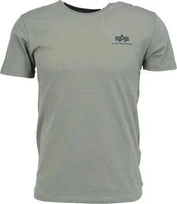 Produktbild von ALPHA INDUSTRIES BASIC T SMALL LOGO Herren Logoshirt, Größe:M, Farbe:Olive