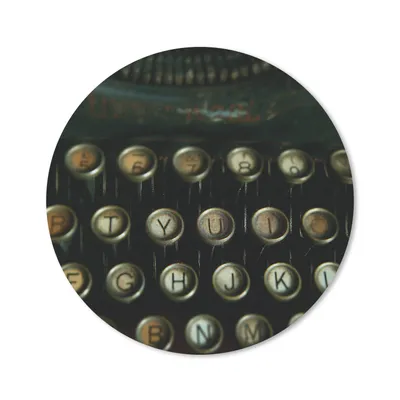 Produktbild von MuchoWow® Mauspad Mousepad Schreibmaschine - Vintage - Tastatur 20x20 cm - Mousepads - Maus Mat - Pad - Mausunterlage - Schreibtischmatte