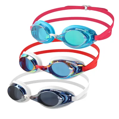 Produktbild von SWANS verspiegelte Schwimmbrille SR-2MEV, Farbe:navy and shadow (NASHD)