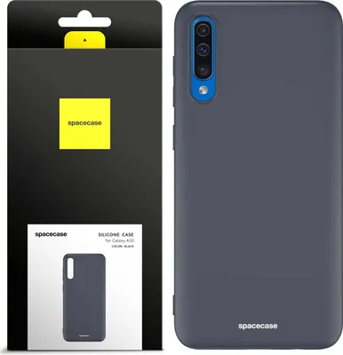 Produktbild von Spacecase Silikonhülle Galaxy A50 schwarz