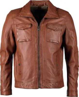 Produktbild von JCC Lederjacke 3102101BI Herren cognac 50