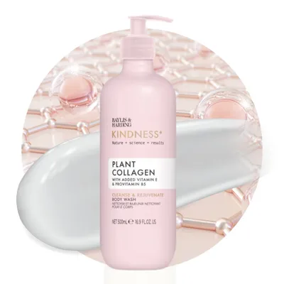 Produktbild von Baylis & Harding Kindness+ Plant collagen body wash 500ml Duschgel mit Kollagen