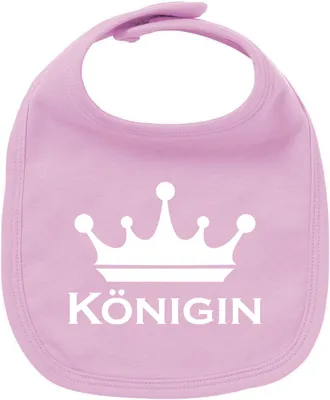 Produktbild von Huuraa Unisex Babylatz Königin Schützenkönigin Geschenk Babypink  Baumwolle Königin Mitbringsel