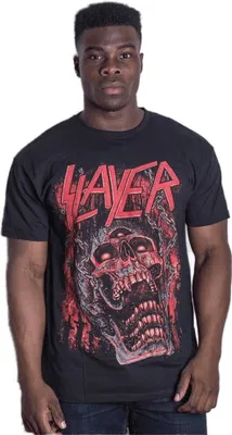Produktbild von Slayer - "Meat Hooks" T-Shirt für Herren/Damen Uni RO1822 (XL) (Schwarz)