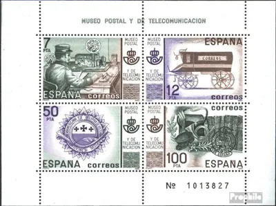 Produktbild von Briefmarken Spanien 1981 Mi Block24 (kompl.Ausg.) postfrisch Postmuseum