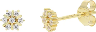 Produktbild von JuwelmaLux Ohrstecker 925/000 Sterling Silber goldplattiert mit Cubic Zirkonia JL39-06-0740