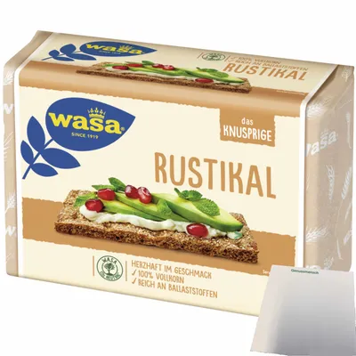 Produktbild von Wasa Knäckebrot Rustikal (1X275g Packung) + usy Block
