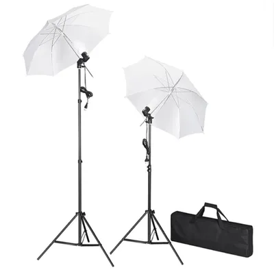 Immagine prodotto di Kit Studio Fotografico con Luci Ombrelli Fondale e Riflettore