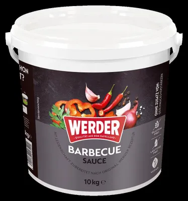 Produktbild von Werder Barbecue Sauce klassisch 10 kg Eimer Ribs Grillen BBQ Ketchup