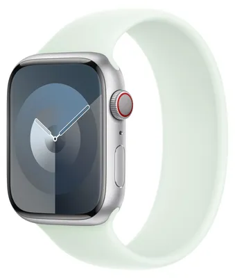 Imagen del producto de Correa de silicona Solo Loop para Apple Watch | 38/40/41/42 mm - Talla 8 - Verde menta
