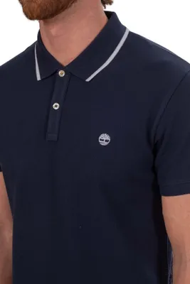Zdjęcie produktu dla TIMBERLAND - Męska koszulka polo slim z haftowanym logo - Rozmiar S
