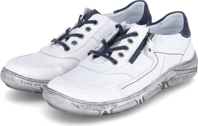 Produktbild von Krisbut Herren sportliche Halbschuhe Weiß Glattleder Größe: 43