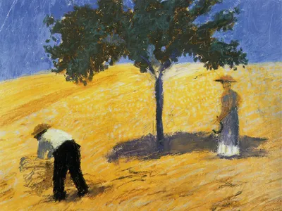 Produktbild von August Macke Kunstdruck Bild - Baum Im Kornfeld, 1907 (60 x 80 cm)