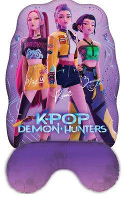 Produktbild von K-Pop Demon Hunters Folienballon Stehend 73x103cm Supersize Deko