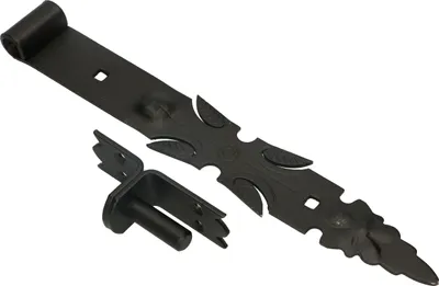 Produktbild von KOTARBAU® Fensterladenband Geschmiedet 400 mm mit Kloben Dekorativ Pulverbeschichtet