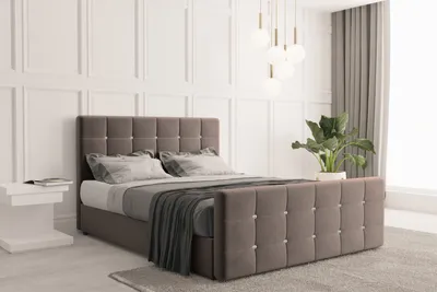 Produktbild von Kaiser Möbel Boxspringbett mit bettkasten und matratze 140 cm x 200 cm, Schlafzimmerbett ROMA Braun + topper H3