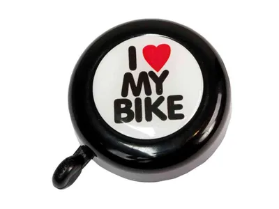 Produktbild von beBell Fahrradklingel / Glocke "I love my Bike", schwarz