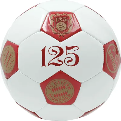 Produktbild von FC Bayern München Fußball 125 Jahre mehrfarbig Jubiläumsball aus TPU