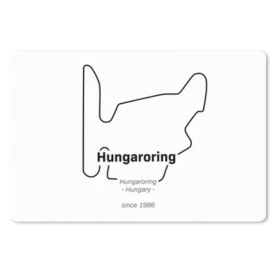 Produktbild von MuchoWow® Mauspad Mousepad Formel 1 - Ungarn - Rennstrecke 27x18 cm - Mousepads - Maus Mat - Pad - Mausunterlage - Büroartikel - Desk Matten