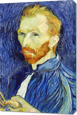 Produktbild von Bild 60x90cm Selbstporträt 5, Van Gogh Vintage für das Wohnzimmer